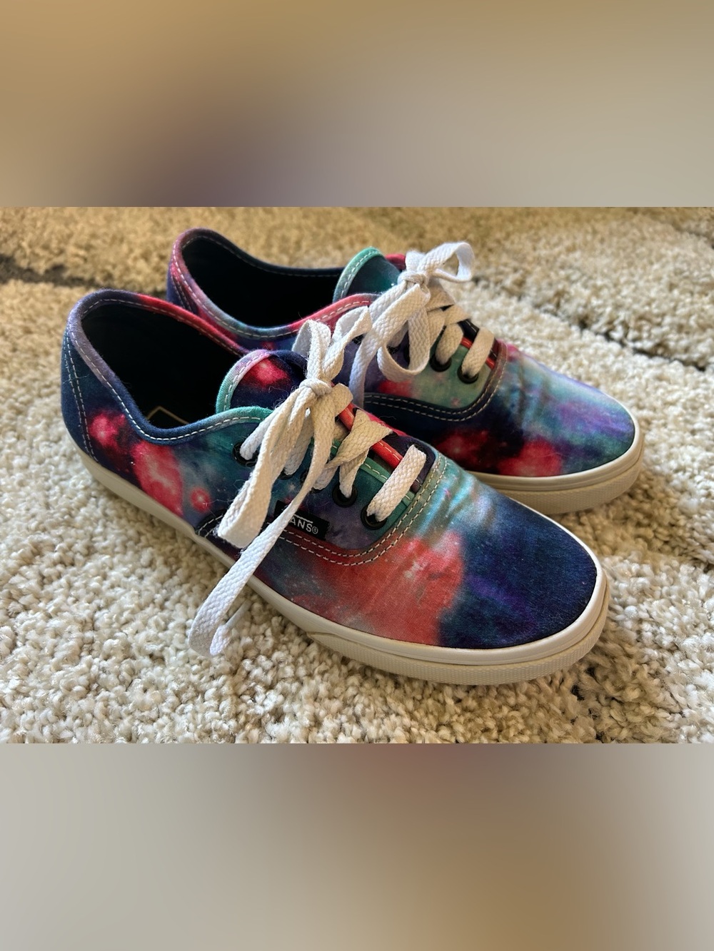 Vans Low Top Sneakers - Tie-Dye Galaxy Colors Women’s Size 5
